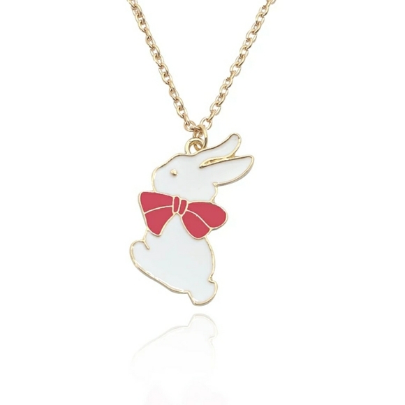 🎀🐰Alice in wonderland cute bunny necklace - Picture 5 of 9